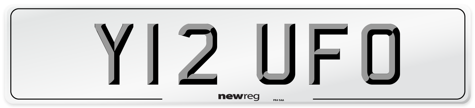 Y12 UFO Front Number Plate