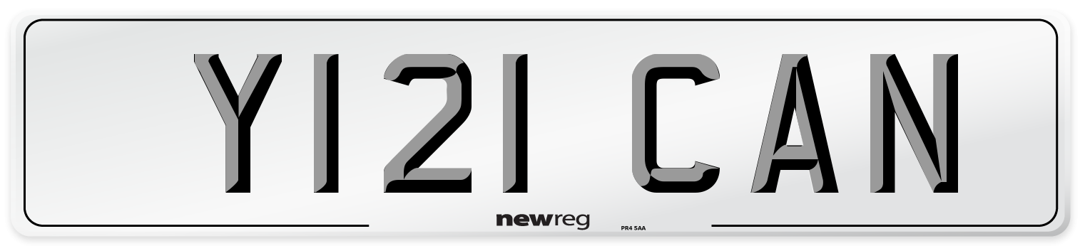 Y121 CAN Front Number Plate