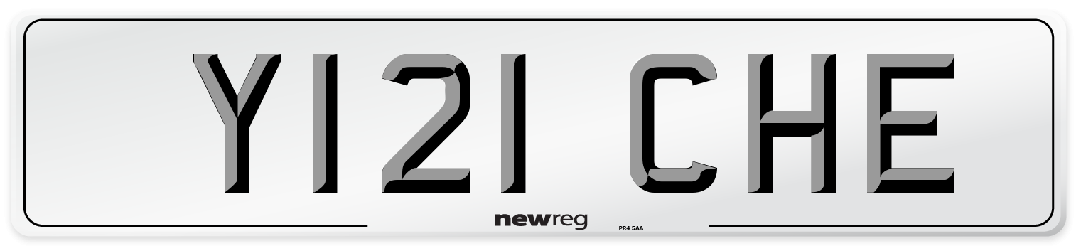 Y121 CHE Front Number Plate