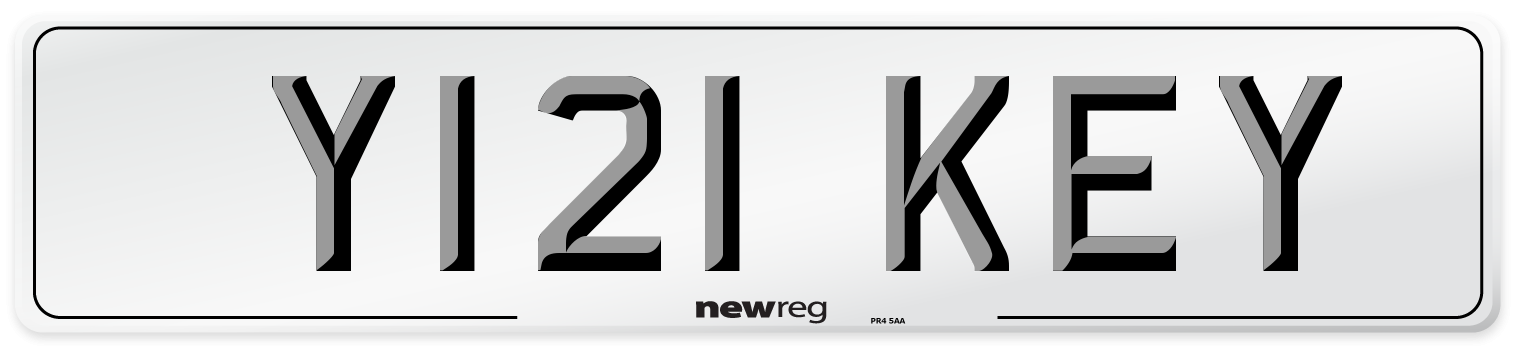 Y121 KEY Front Number Plate