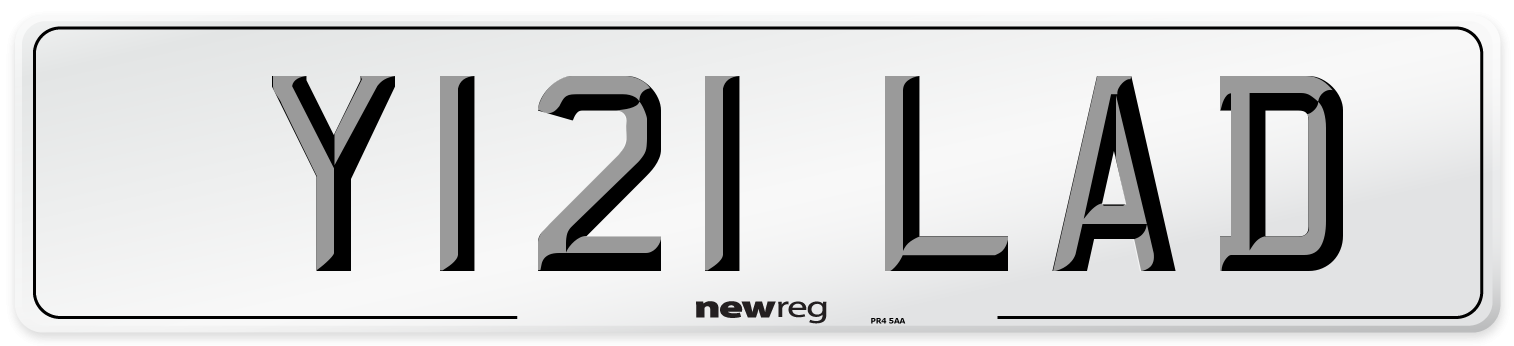 Y121 LAD Front Number Plate