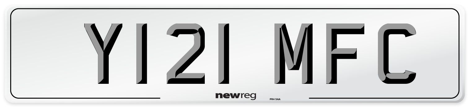 Y121 MFC Front Number Plate