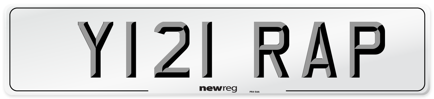 Y121 RAP Front Number Plate
