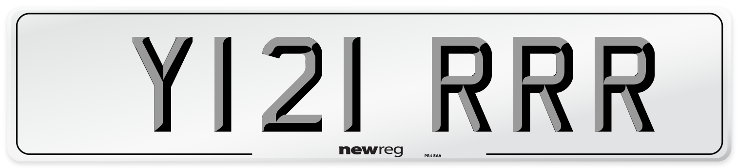 Y121 RRR Front Number Plate