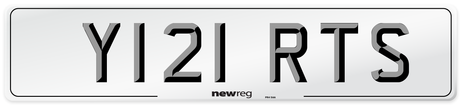 Y121 RTS Front Number Plate