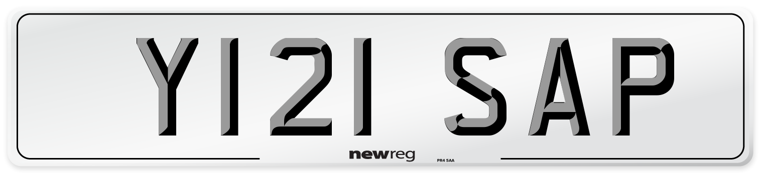 Y121 SAP Front Number Plate