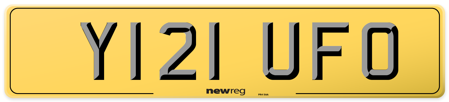 Y121 UFO Rear Number Plate