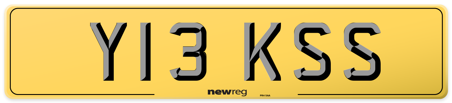 Y13 KSS Rear Number Plate