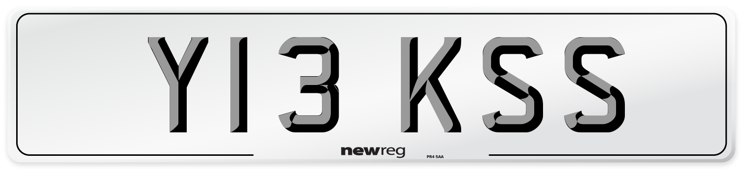 Y13 KSS Front Number Plate