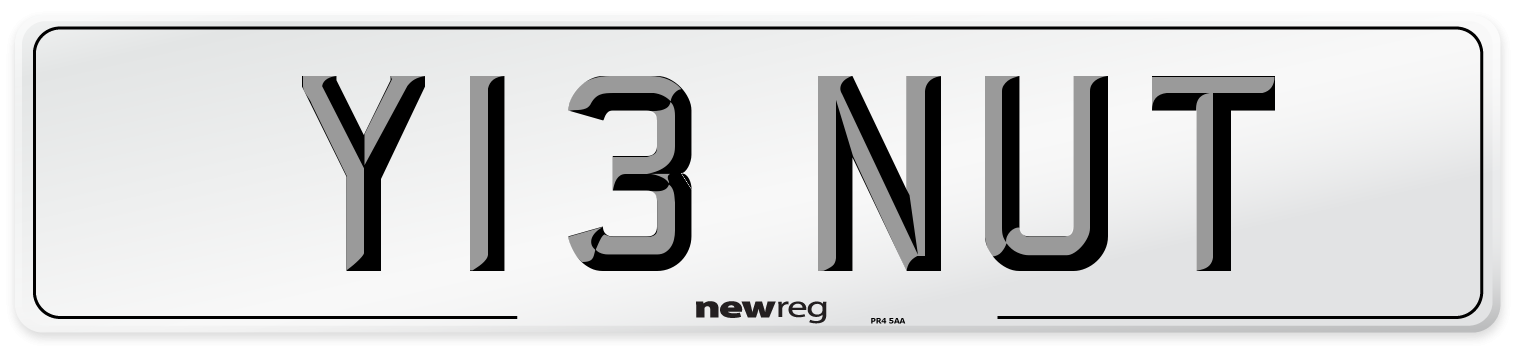 Y13 NUT Front Number Plate
