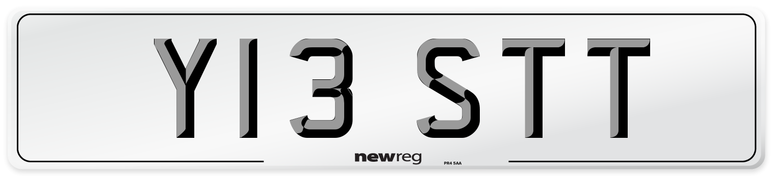 Y13 STT Front Number Plate