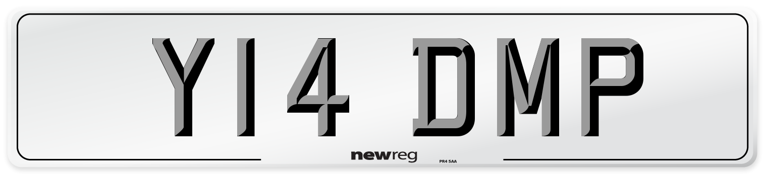 Y14 DMP Front Number Plate