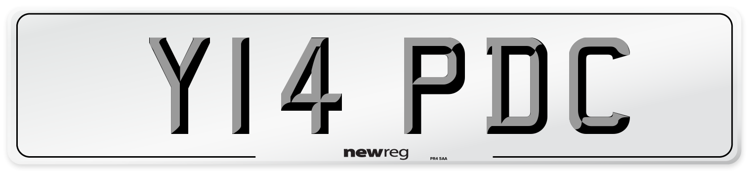 Y14 PDC Front Number Plate