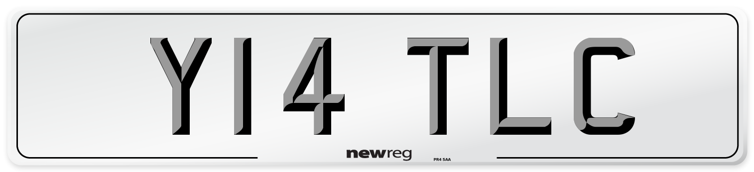 Y14 TLC Front Number Plate