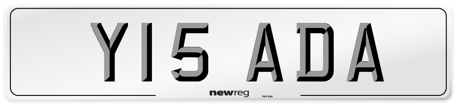 Y15 ADA Front Number Plate