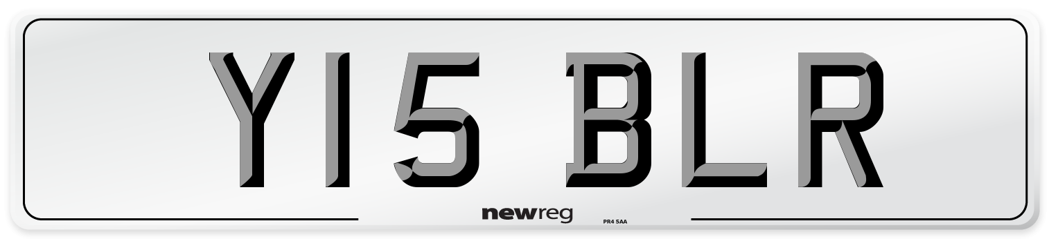 Y15 BLR Front Number Plate