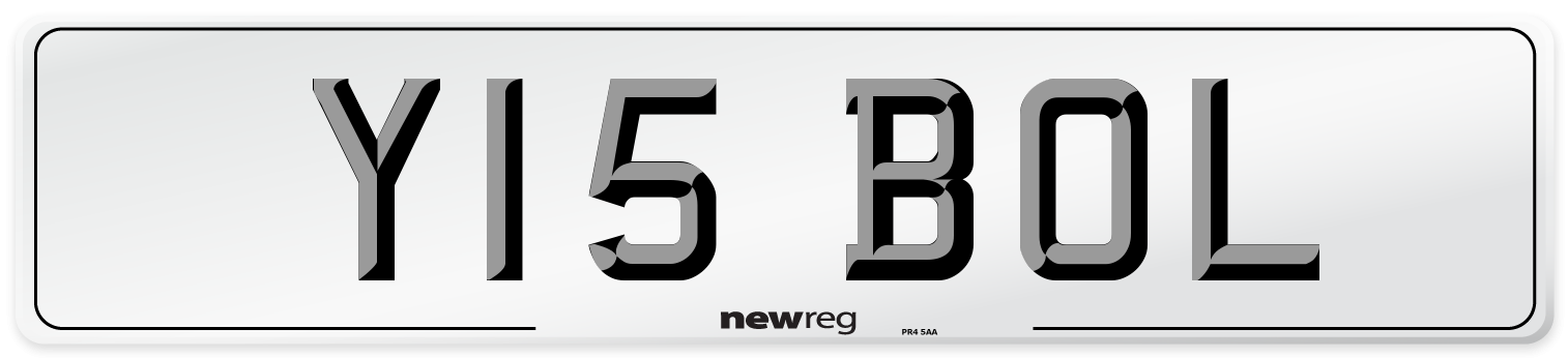 Y15 BOL Front Number Plate