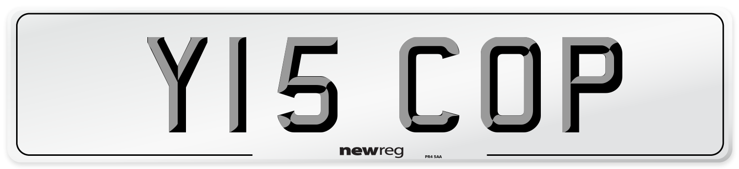 Y15 COP Front Number Plate