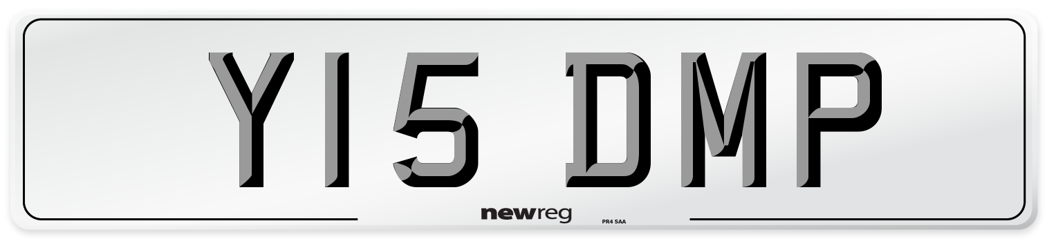 Y15 DMP Front Number Plate