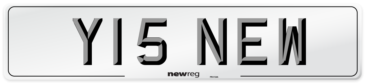 Y15 NEW Front Number Plate