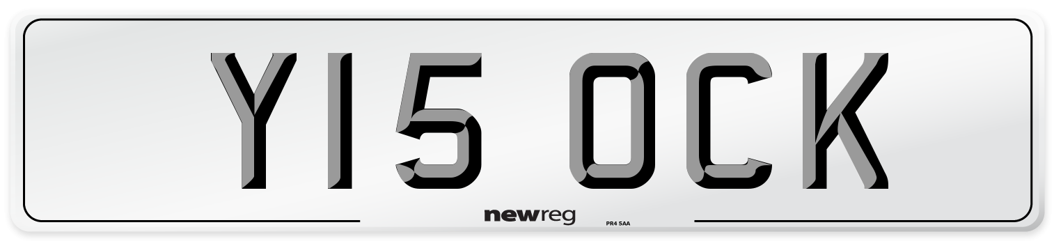 Y15 OCK Front Number Plate