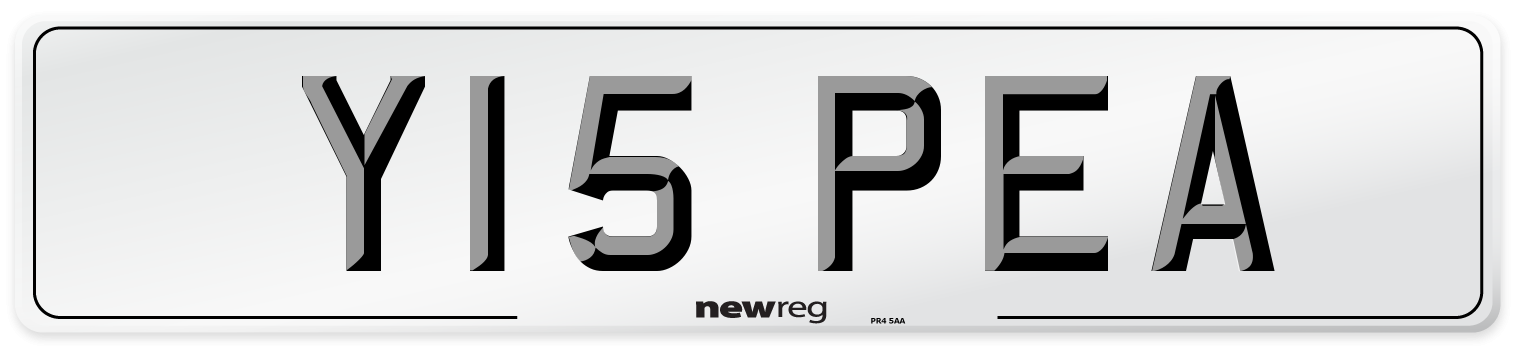 Y15 PEA Front Number Plate