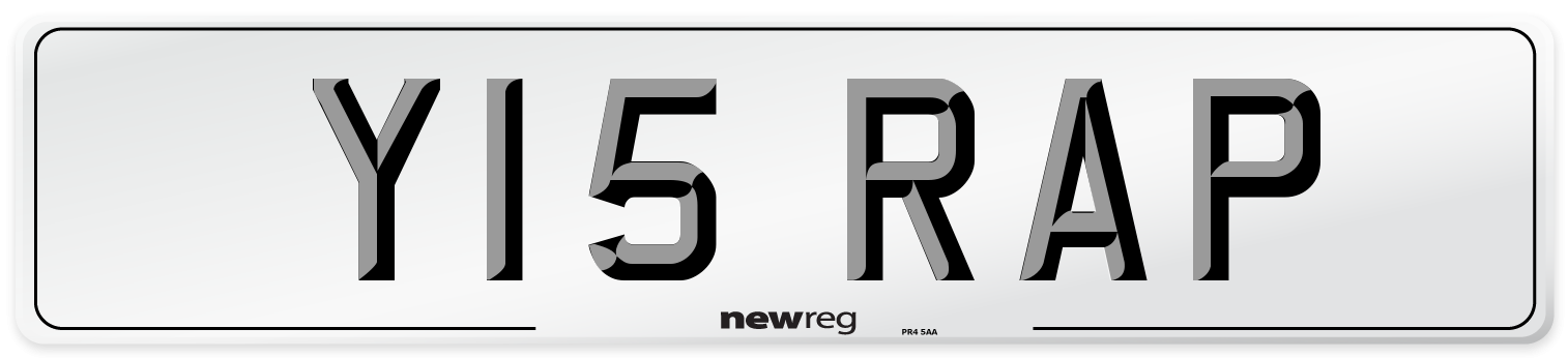 Y15 RAP Front Number Plate
