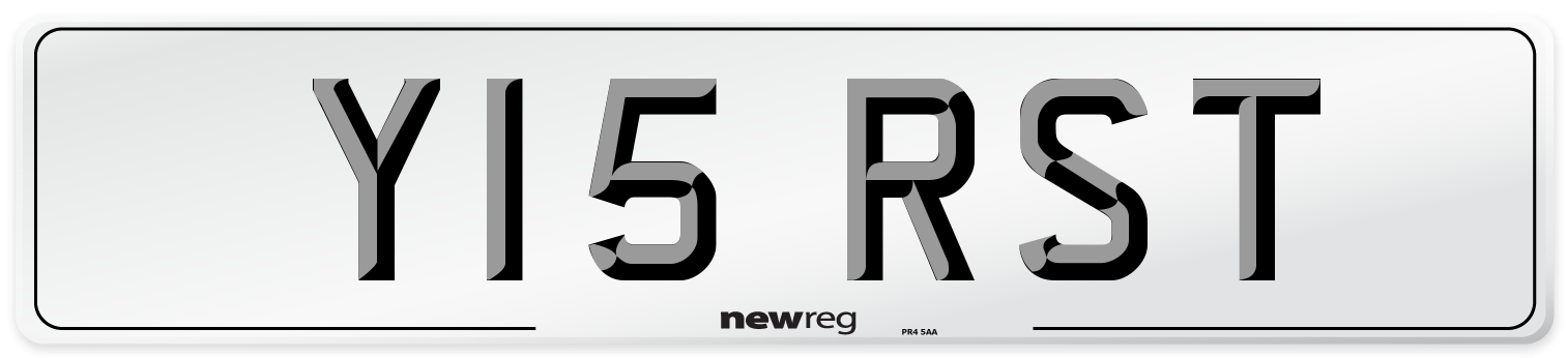 Y15 RST Front Number Plate