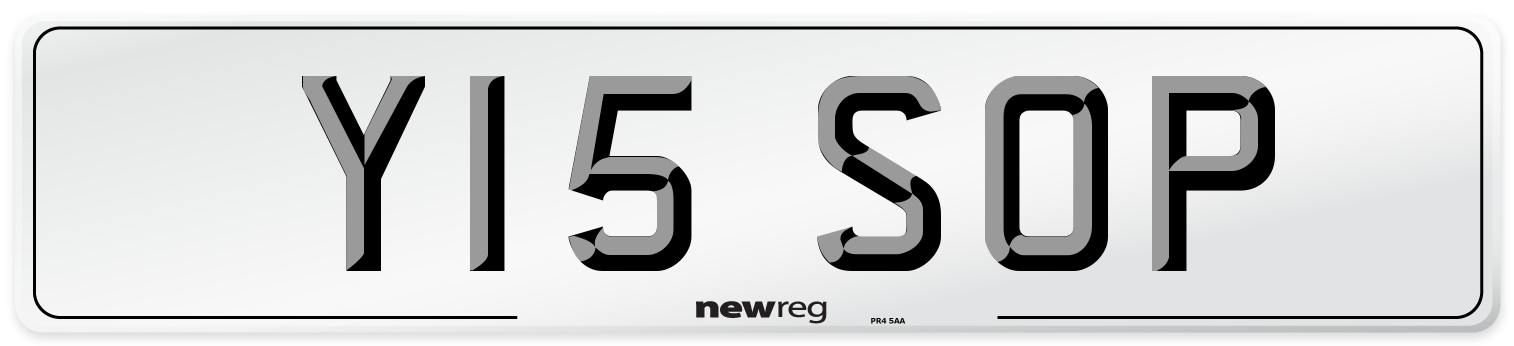 Y15 SOP Front Number Plate