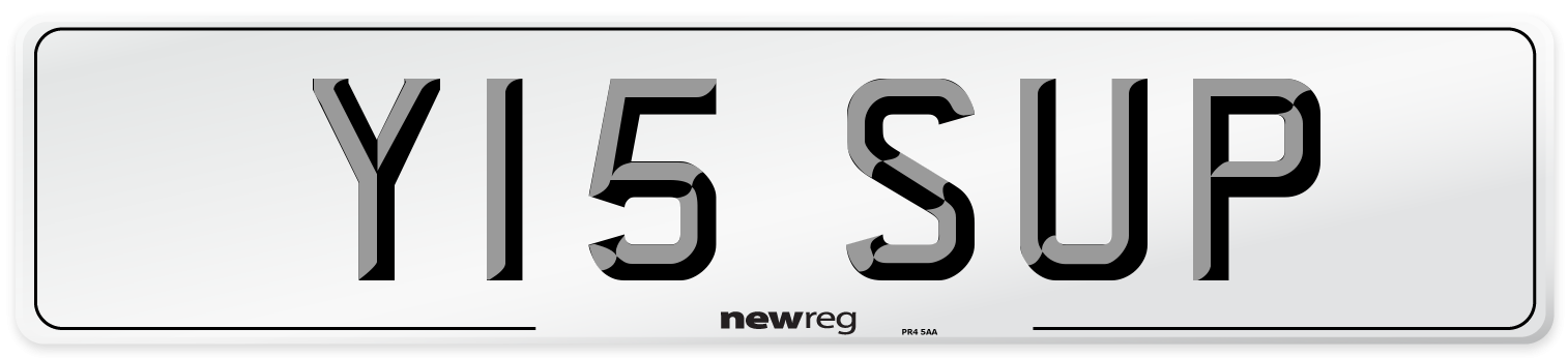 Y15 SUP Front Number Plate