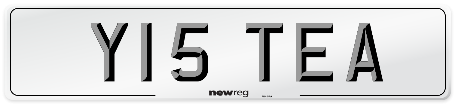 Y15 TEA Front Number Plate