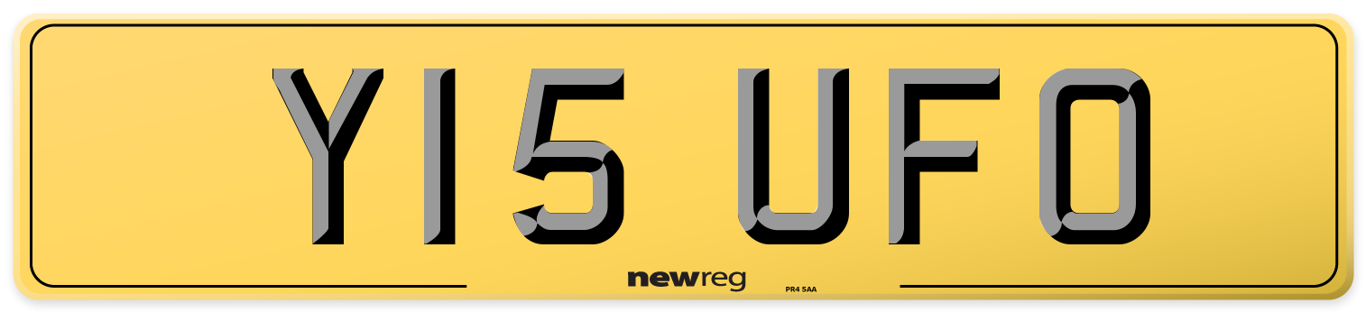 Y15 UFO Rear Number Plate