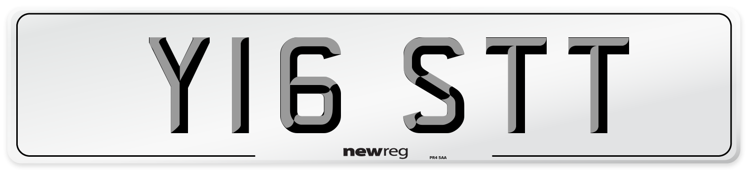 Y16 STT Front Number Plate