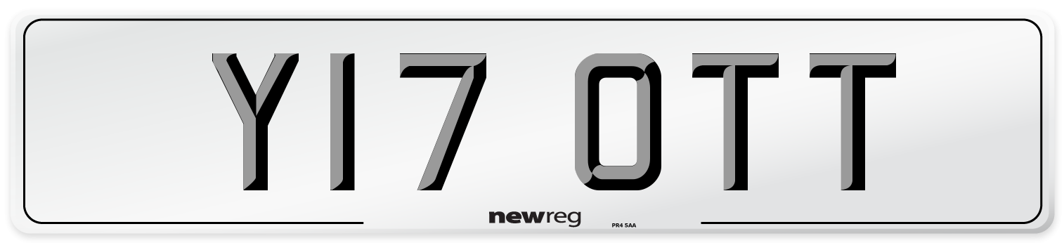 Y17 OTT Front Number Plate