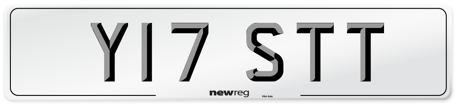 Y17 STT Front Number Plate