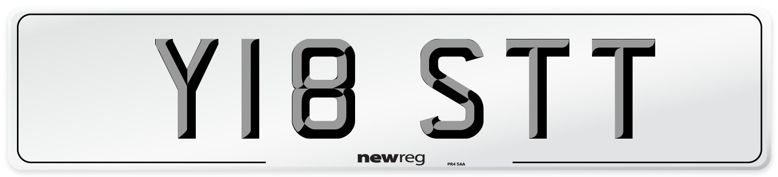 Y18 STT Front Number Plate