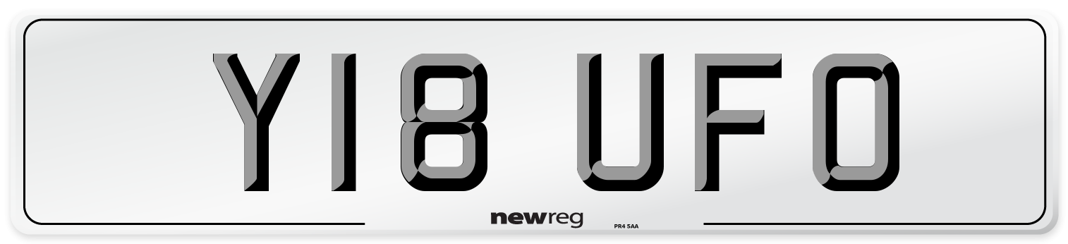 Y18 UFO Front Number Plate