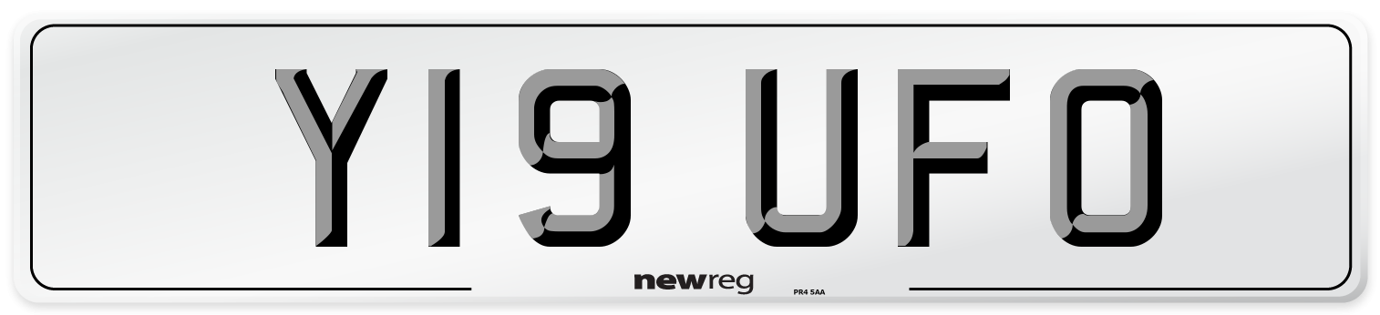 Y19 UFO Front Number Plate
