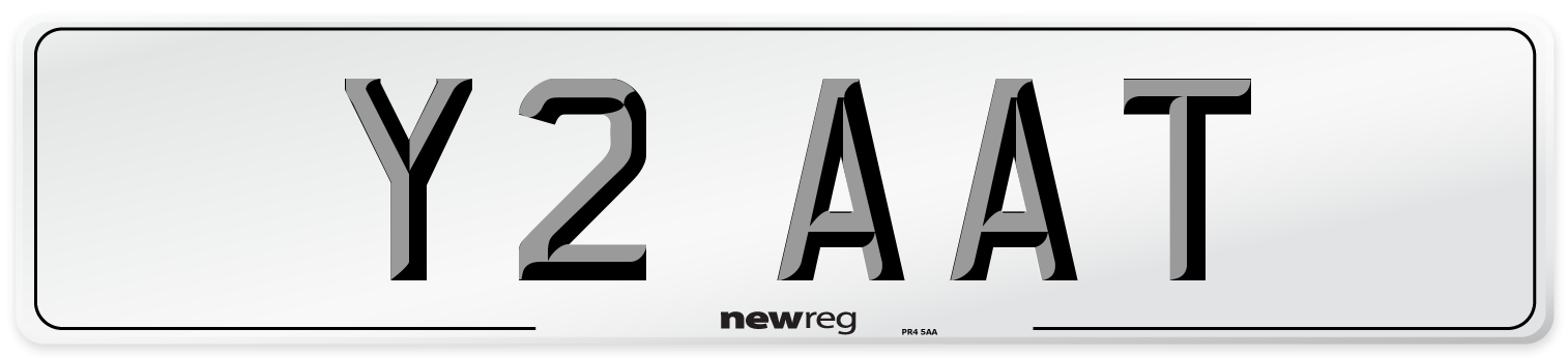Y2 AAT Front Number Plate