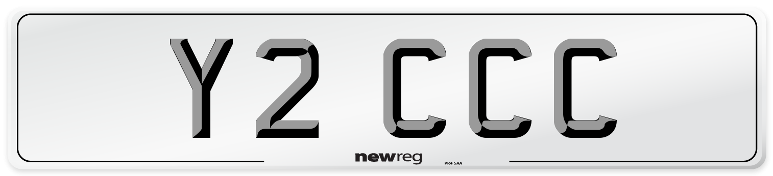 Y2 CCC Front Number Plate