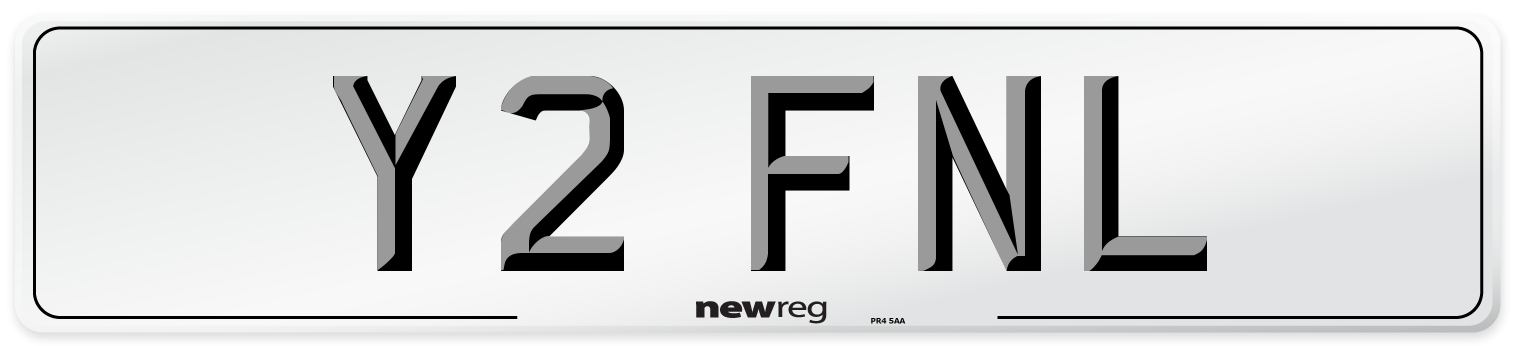 Y2 FNL Front Number Plate
