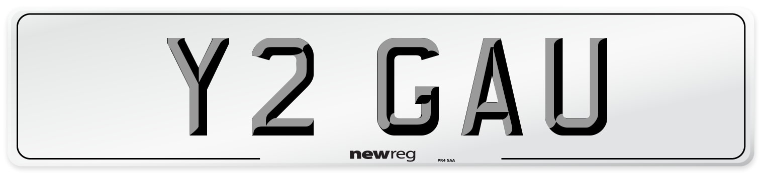 Y2 GAU Front Number Plate
