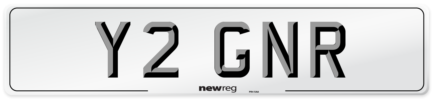 Y2 GNR Front Number Plate