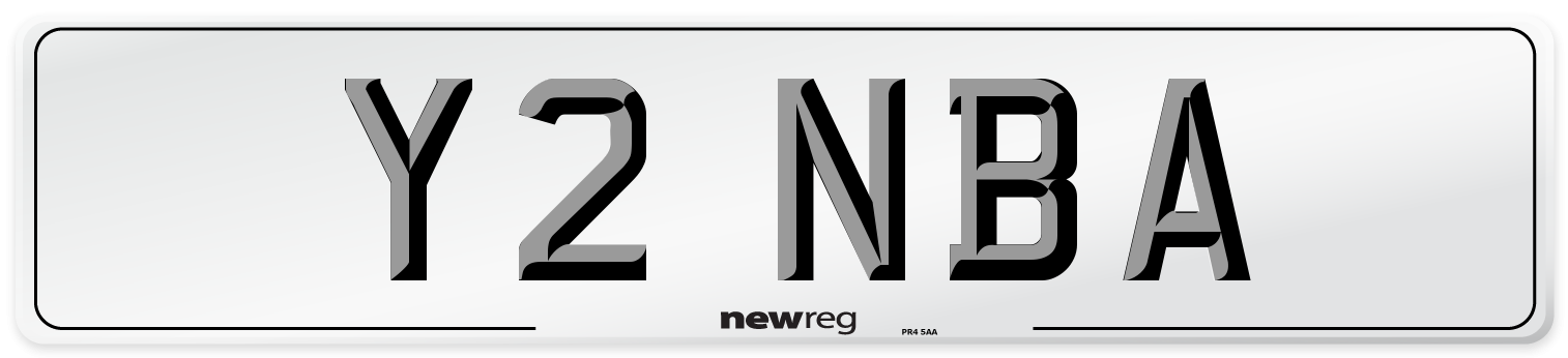 Y2 NBA Front Number Plate