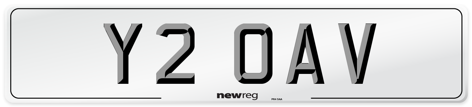 Y2 OAV Front Number Plate