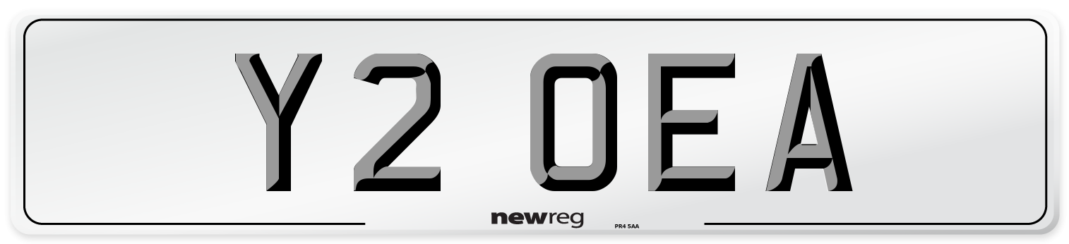 Y2 OEA Front Number Plate