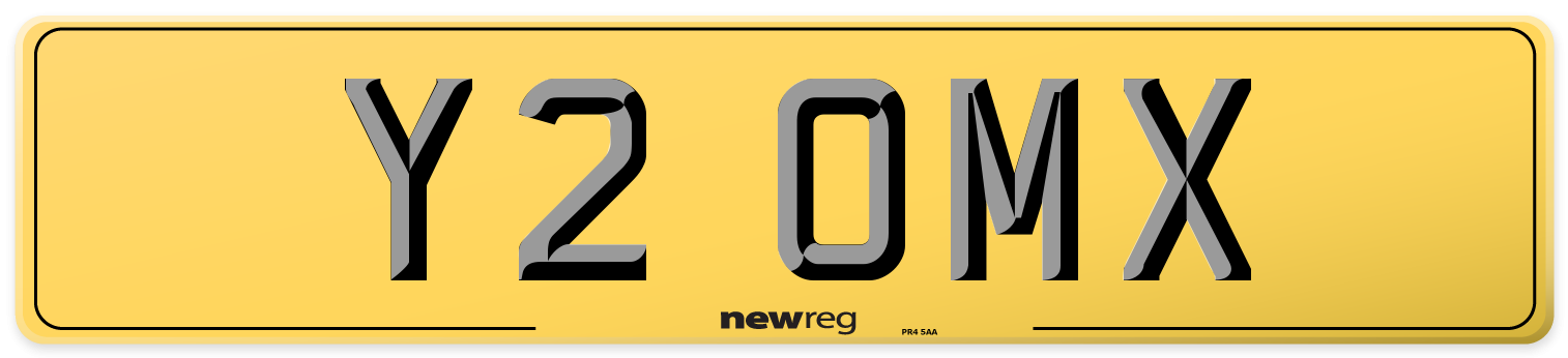 Y2 OMX Rear Number Plate