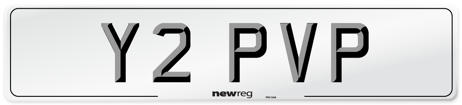 Y2 PVP Front Number Plate