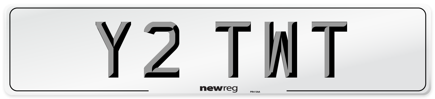 Y2 TWT Front Number Plate