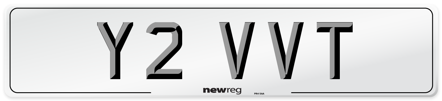 Y2 VVT Front Number Plate
